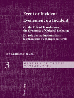 cover image of Event or Incident- Evénement ou Incident